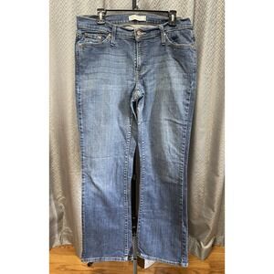 Levis 529 Curvy Boot Cut Ladies Denim Blue Jeans 16 Western Cowgirl